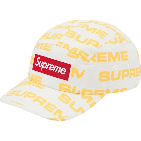 Supreme Reactive Print Camp Cap - White