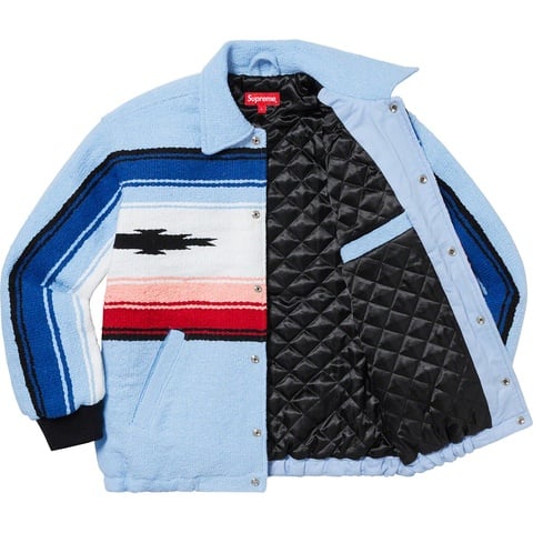 Supreme Tlaxcala Blanket Jacket - Light Blue