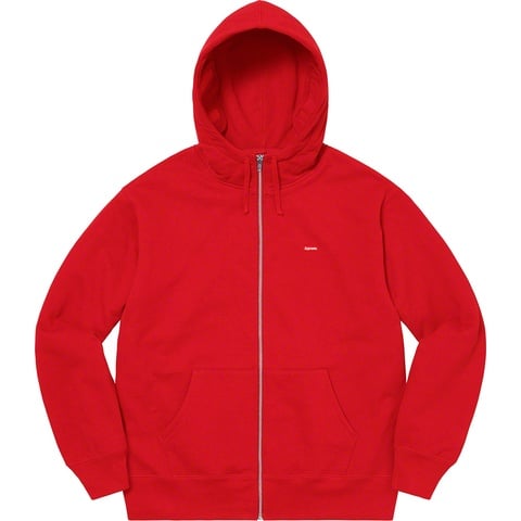 Supreme Small Box Facemask Zip Up Hooded Sweatshirt - Red