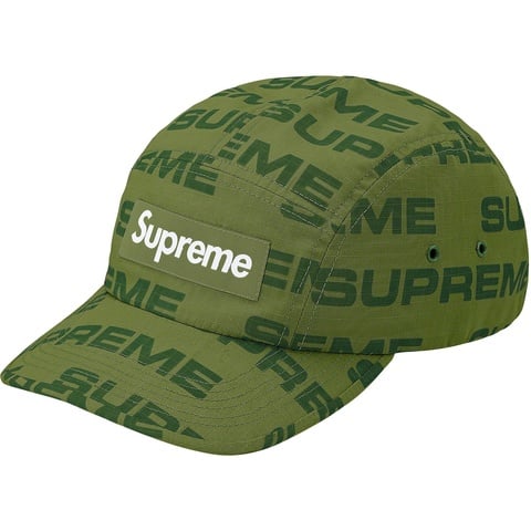 Supreme Reactive Print Camp Cap - Olive