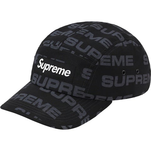 Supreme Reactive Print Camp Cap - Black