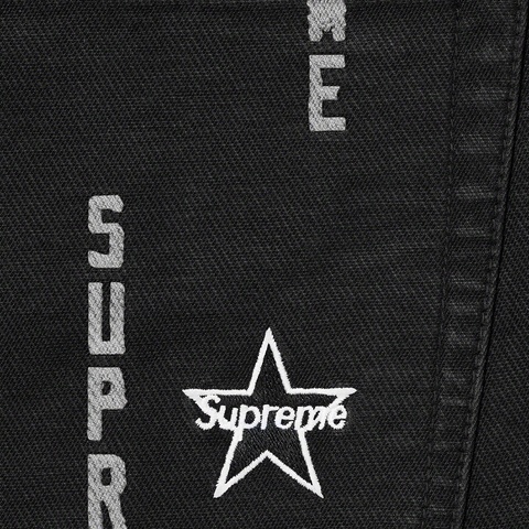 Logo Stripe Jacquard Regular Jean - Supreme