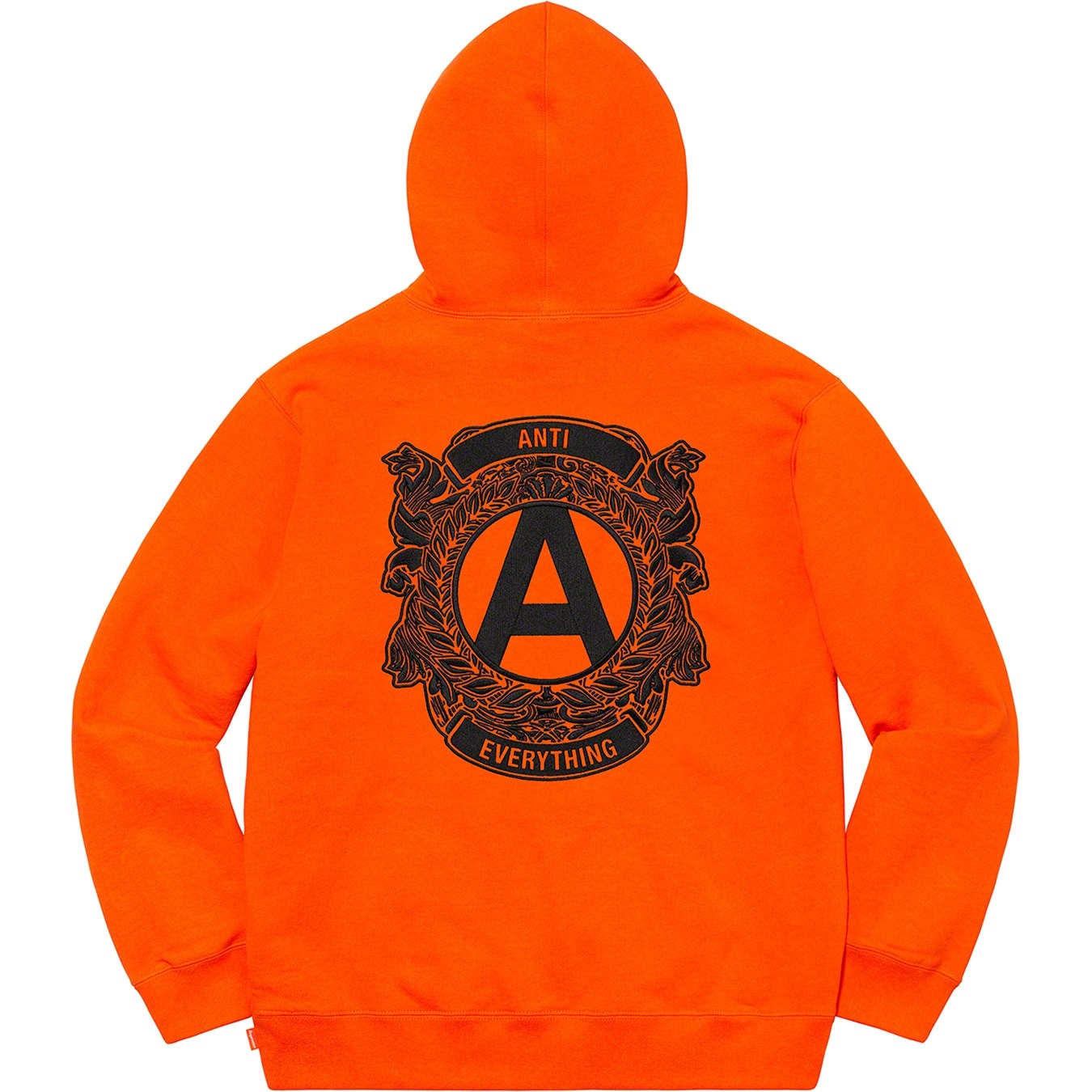 Supreme Anti Hooded Sweatshirt (FW20) - Orange - $168