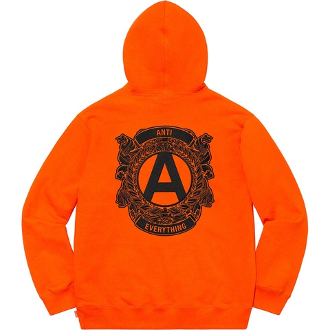 Supreme Anti Hooded Sweatshirt - Orange