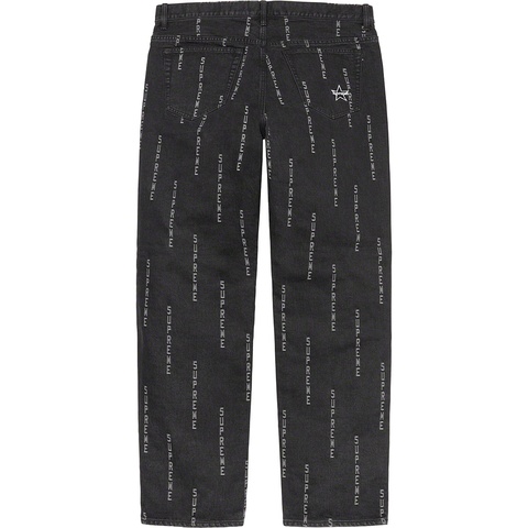 Logo Stripe Jacquard Regular Jean - Supreme