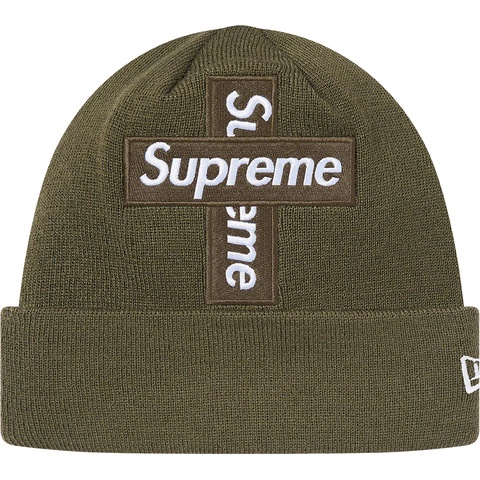 帽子 Supreme New Era Box Logo Beanie Olive Supreme x New Era Box Logo Beanie | Green | FARFETCH