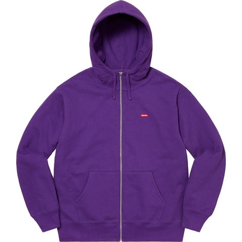 Supreme Small Box Facemask Zip Up Hooded Sweatshirt - Purple