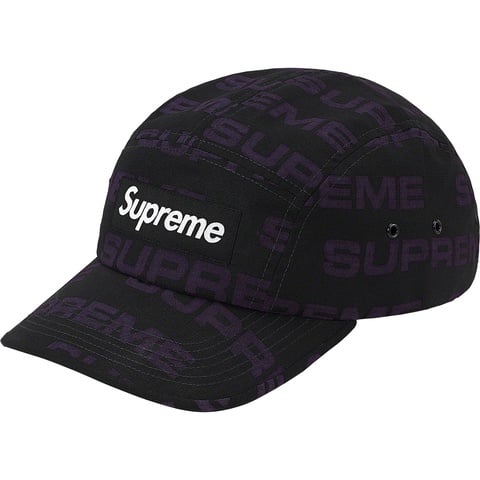 Supreme Reactive Print Camp Cap - Black