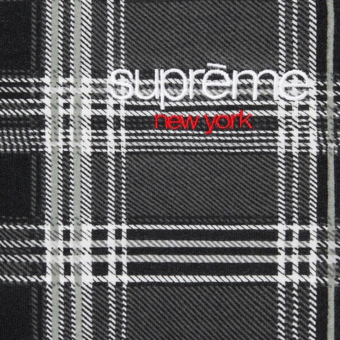 Plaid Zip Up L/S Polo - fall/winter 2020 - Supreme