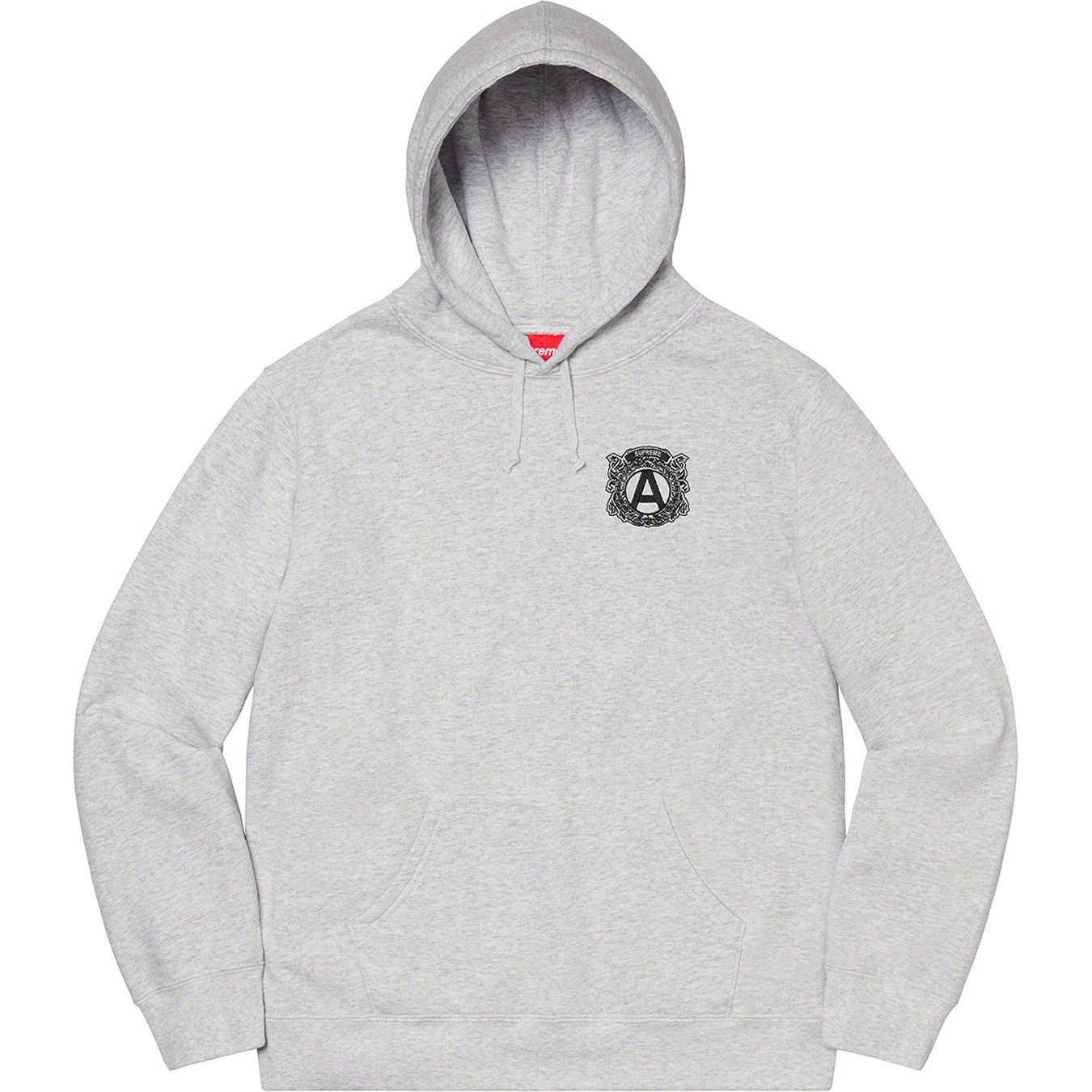 Supreme Anti Hooded Sweatshirt (FW20) - Ash Grey - $168