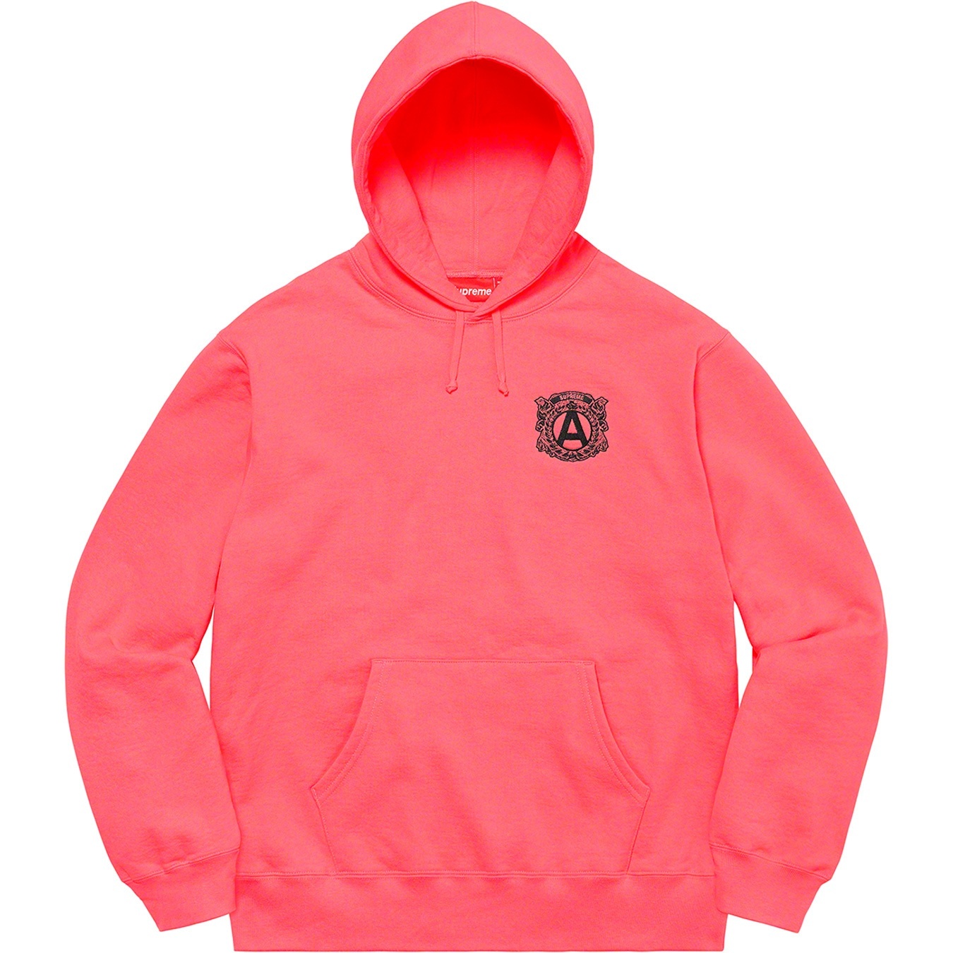 Supreme Anti Hooded Sweatshirt (FW20) - Bright Coral - $168