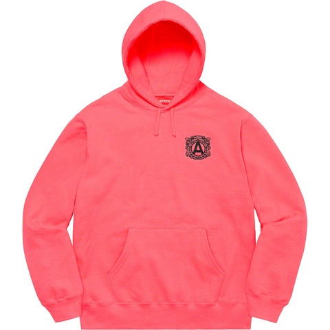 Supreme Anti Hooded Sweatshirt - Bright Coral