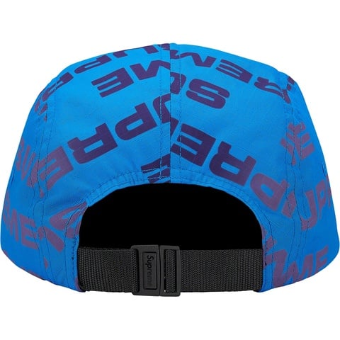 Supreme Reactive Print Camp Cap - Blue