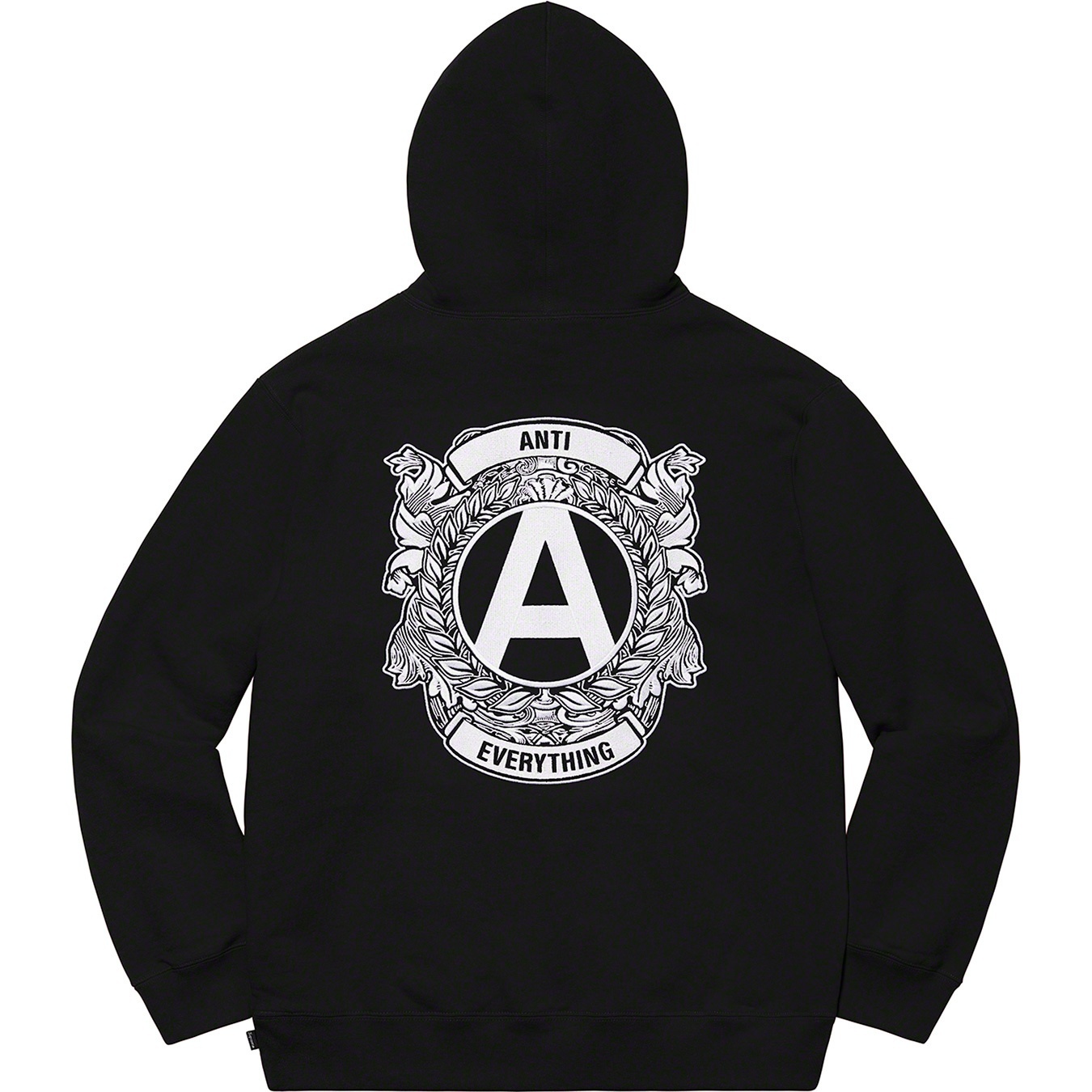 Supreme Anti Hooded Sweatshirt (FW20) - Black - $168