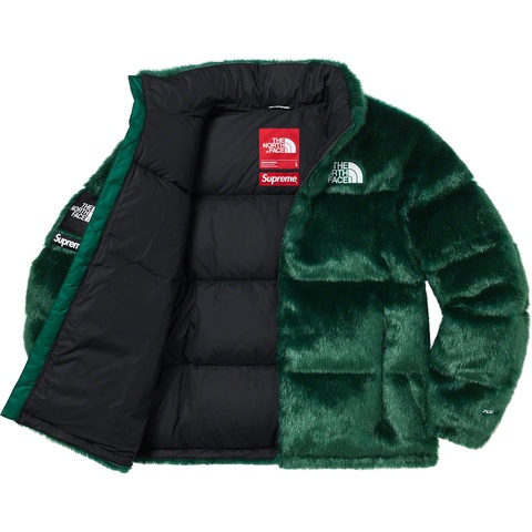 Supreme Supreme®/The North Face® Faux Fur Nuptse Jacket - Green