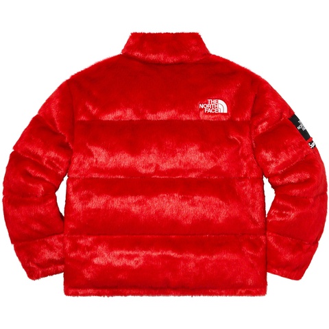 Supreme Supreme®/The North Face® Faux Fur Nuptse Jacket - Red