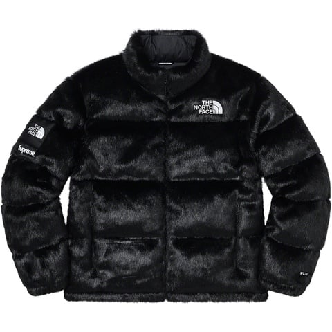 Supreme Supreme®/The North Face® Faux Fur Nuptse Jacket - Black