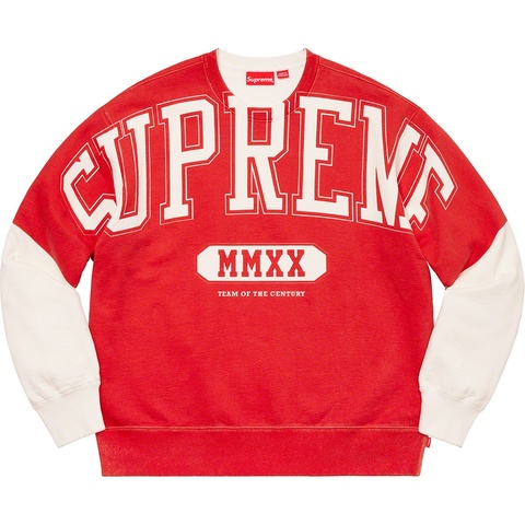 Supreme Overprint Crewneck - White