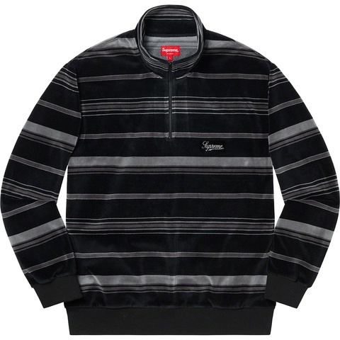 Stripe Velour Half Zip Pullover - fall/winter 2020 - Supreme