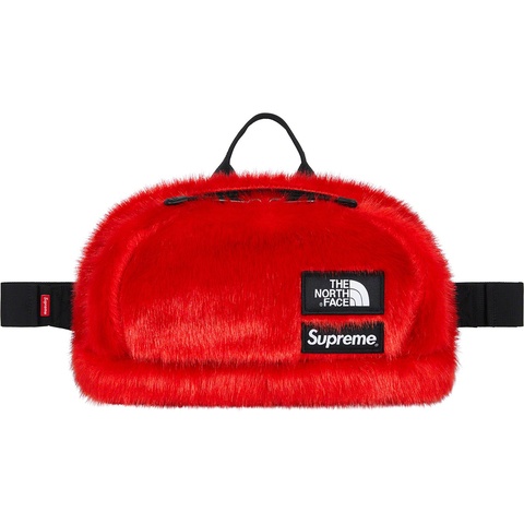 バッグ SUPREME 20AW Faux Fur Waist Bag Supreme The North Face Faux Fur Waist Bag Red - FW20 - US