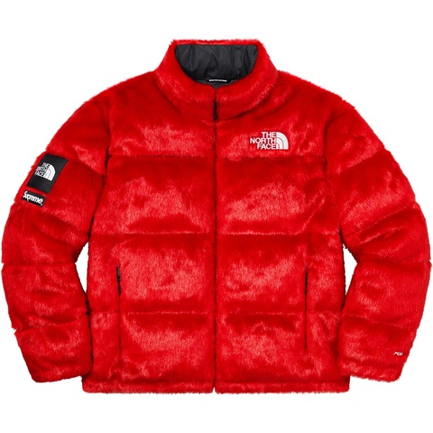 Supreme Supreme®/The North Face® Faux Fur Nuptse Jacket - Red