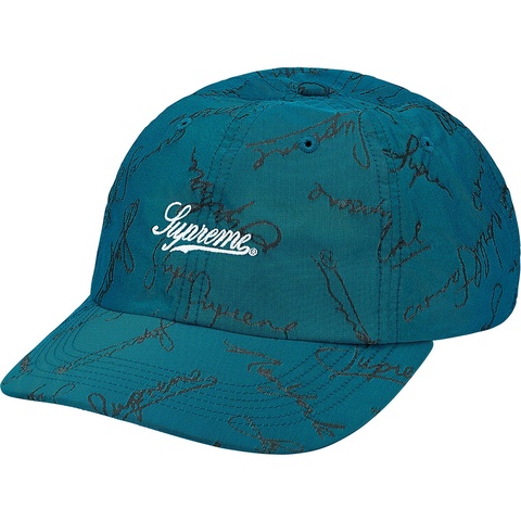 Supreme Script Logos 6-Panel - Bright Teal