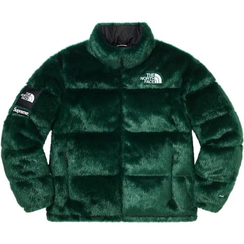 Supreme Supreme®/The North Face® Faux Fur Nuptse Jacket - Green