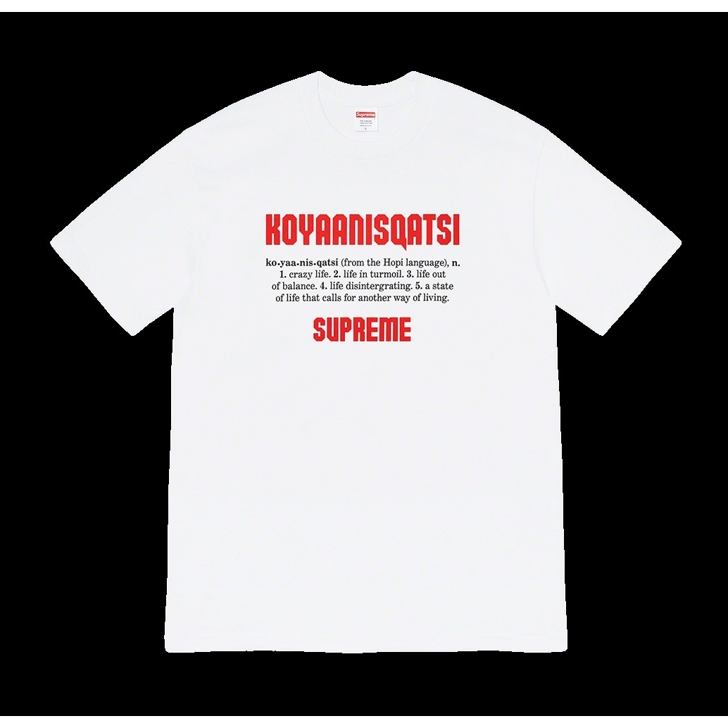 Supreme Koyaanisqatsi Tee (fall/winter 2020) - $48.00