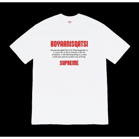 Supreme Koyaanisqatsi Tee - $48.00