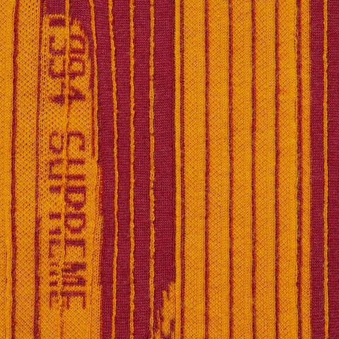 Supreme Textured Stripe Crewneck - Yellow