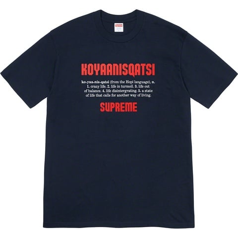 Supreme Koyaanisqatsi Tee - Navy