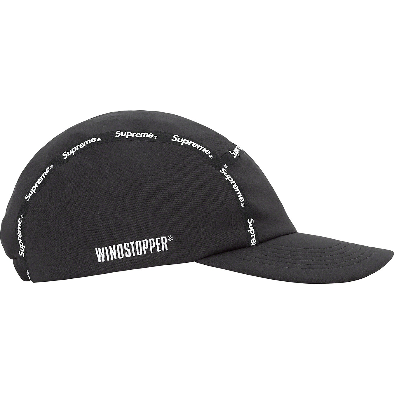 Supreme Taped Seam WINDSTOPPER Camp Cap (FW20) - Black - $58