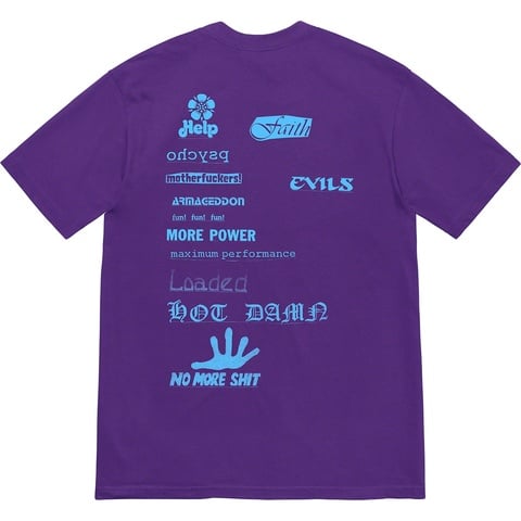 Supreme No More Shit Tee - Purple