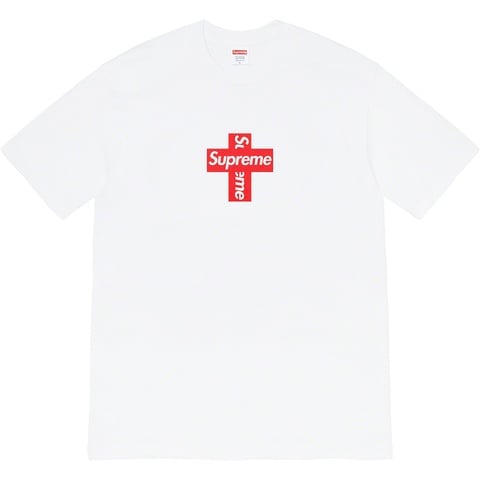Supreme Cross Box Logo Tee - White