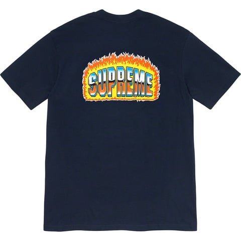 Supreme Chrome Tee - Navy
