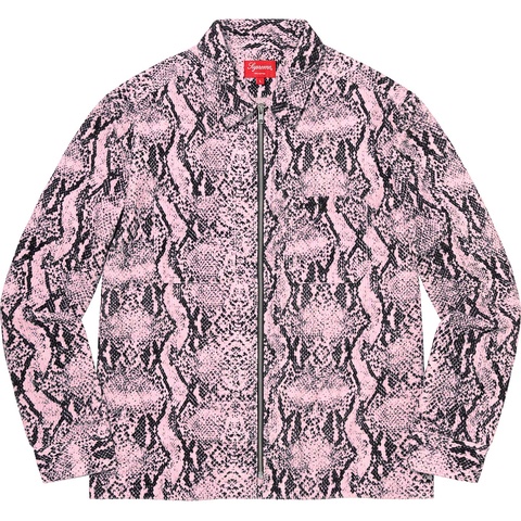 Snakeskin Corduroy Zip Up Shirt - fall/winter 2020 - Supreme