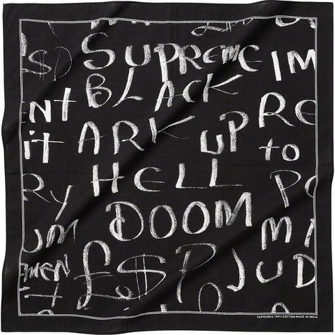 Supreme Black Ark Bandana - $24.00