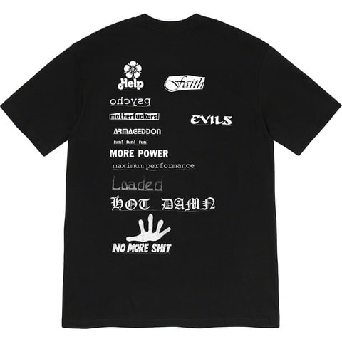 Supreme No More Shit Tee - Black