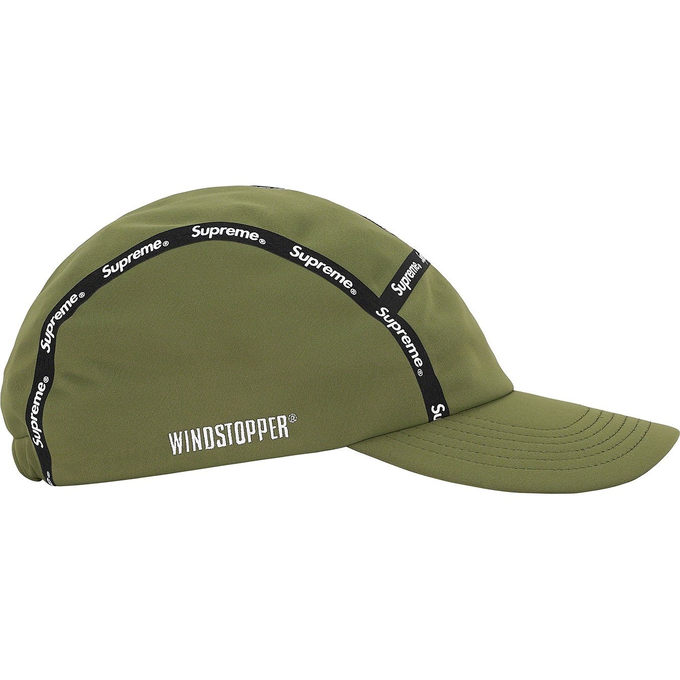 Supreme Taped Seam WINDSTOPPER Camp Cap (FW20) - Olive - $58