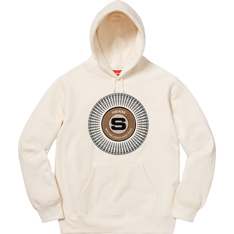 Supreme Chenille Appliqué Hooded Sweatshirt - Natural