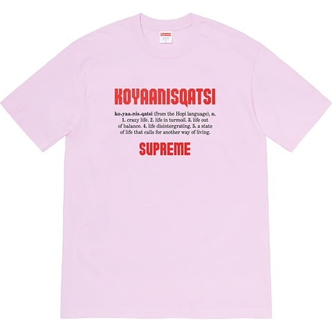 Supreme Koyaanisqatsi Tee - Light Purple