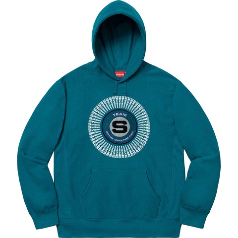 Supreme Chenille Appliqué Hooded Sweatshirt - Marine Blue
