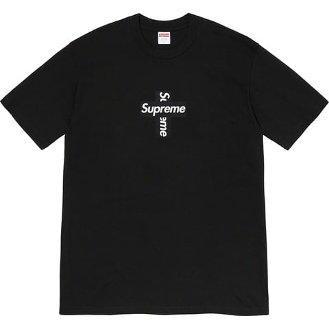 Supreme Cross Box Logo Tee - Black