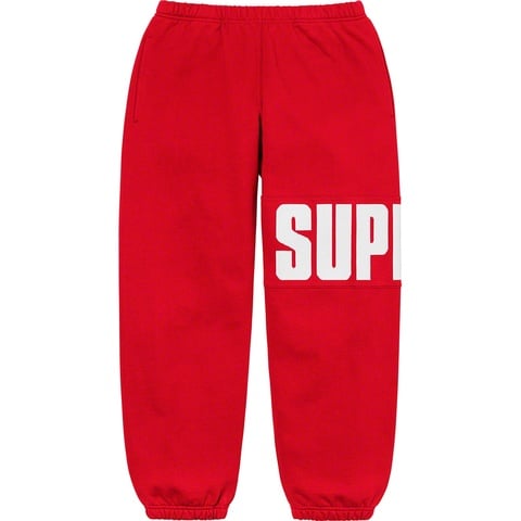 Supreme Rib Sweatpant - Red