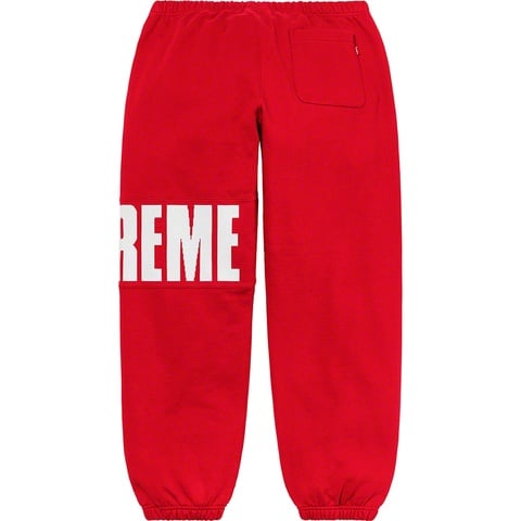 Supreme Rib Sweatpant - Red