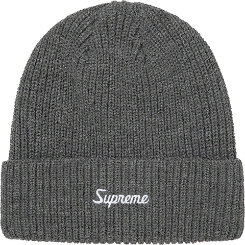 Supreme Loose Gauge Beanie - Charcoal