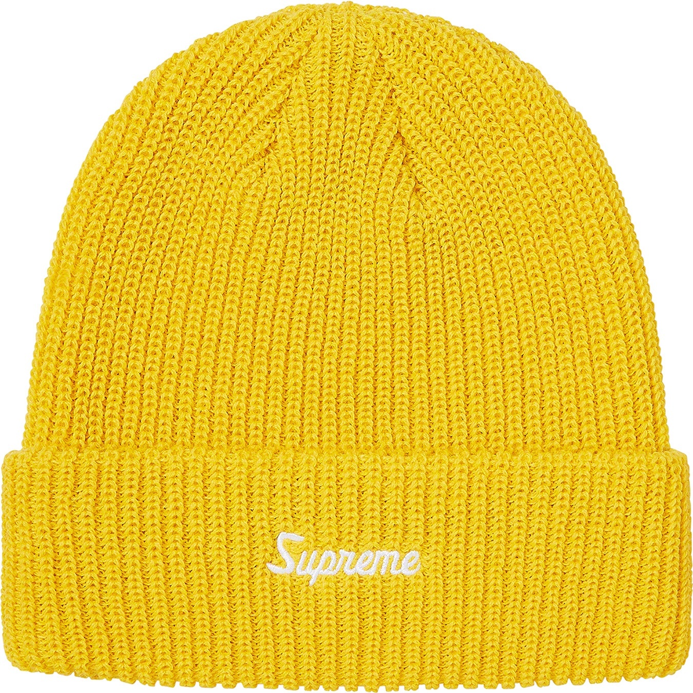 Supreme Loose Gauge Beanie (FW20) - Yellow - $34