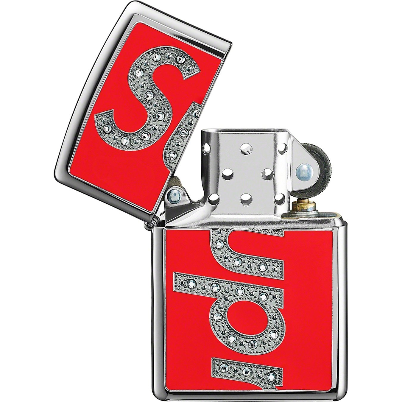 Supreme Swarovski Zippo (FW20) - Red - $78