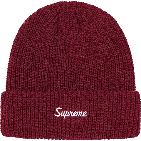 Supreme Loose Gauge Beanie - Dark Magenta