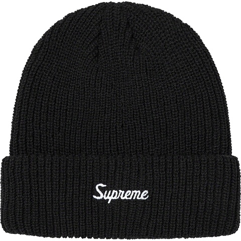 Supreme Loose Gauge Beanie - Black